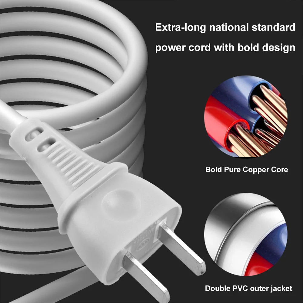 2400W Powerful Negative Ion Hair Dryer High Speed Hairdryer Thermo-Control Fast Dry Home Blow Dryer Hair Care Salon Styling Tool