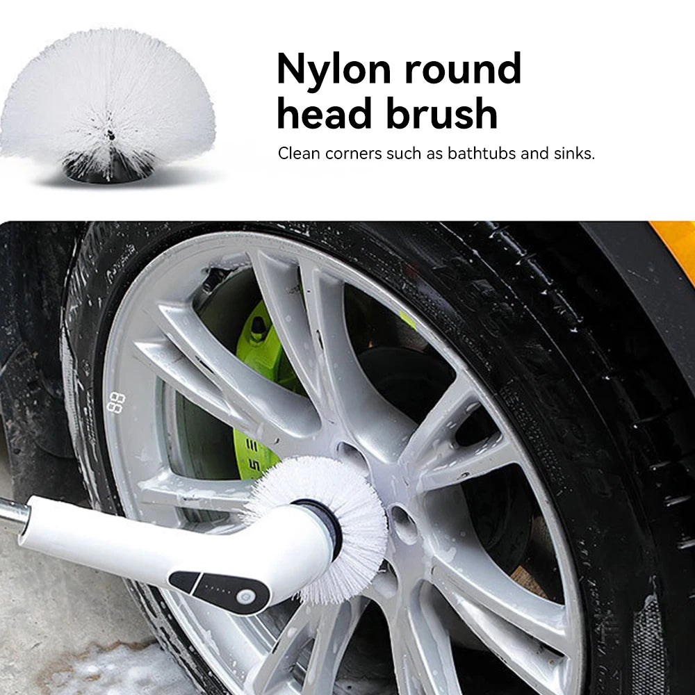 Electric Cleaning Brush 9 in 1 Household Wireless Rotatable 3 Speeds Cleaning Scrubber Tools For Bathroom Kitchen Window Toilet