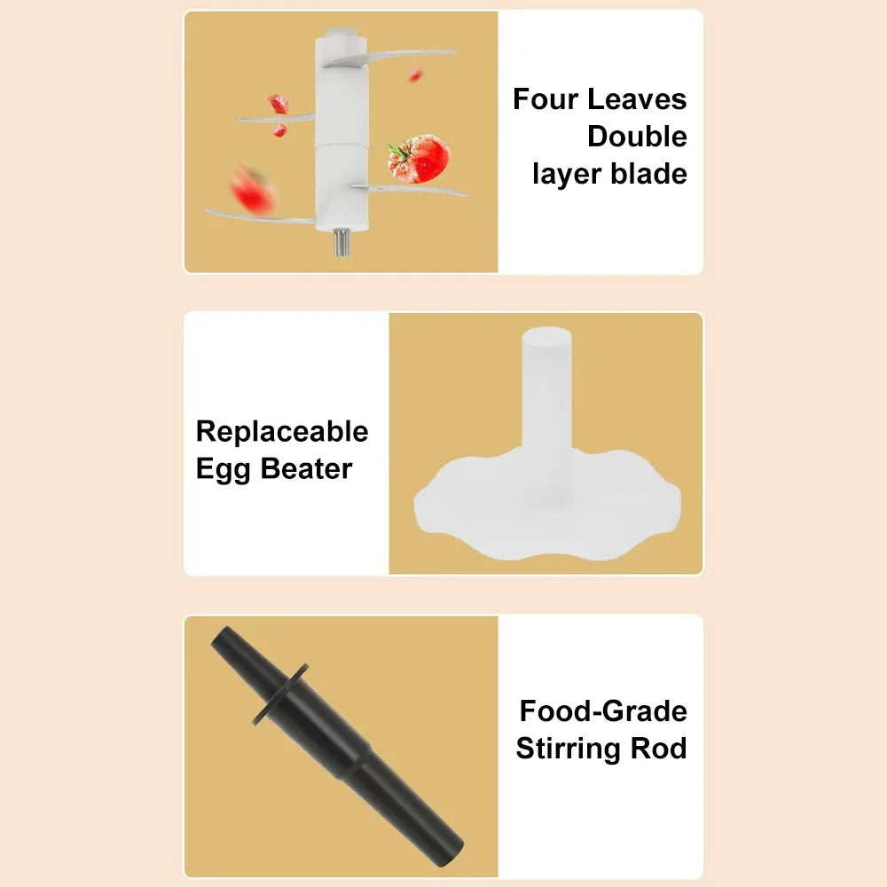 7 in 1 Multifunctional Juicer Home Electric Blender Fresh Fruit Food Processor Meat Mixer High Power Shakes Smoothie Ice Crusher
