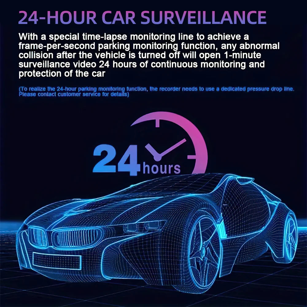 3 Channel Car Camera IR Night Vision 1080P 3-Lens Inside Vehicle Dashcam With 32GB Memory Card Loop Recording Car DVRs Camera