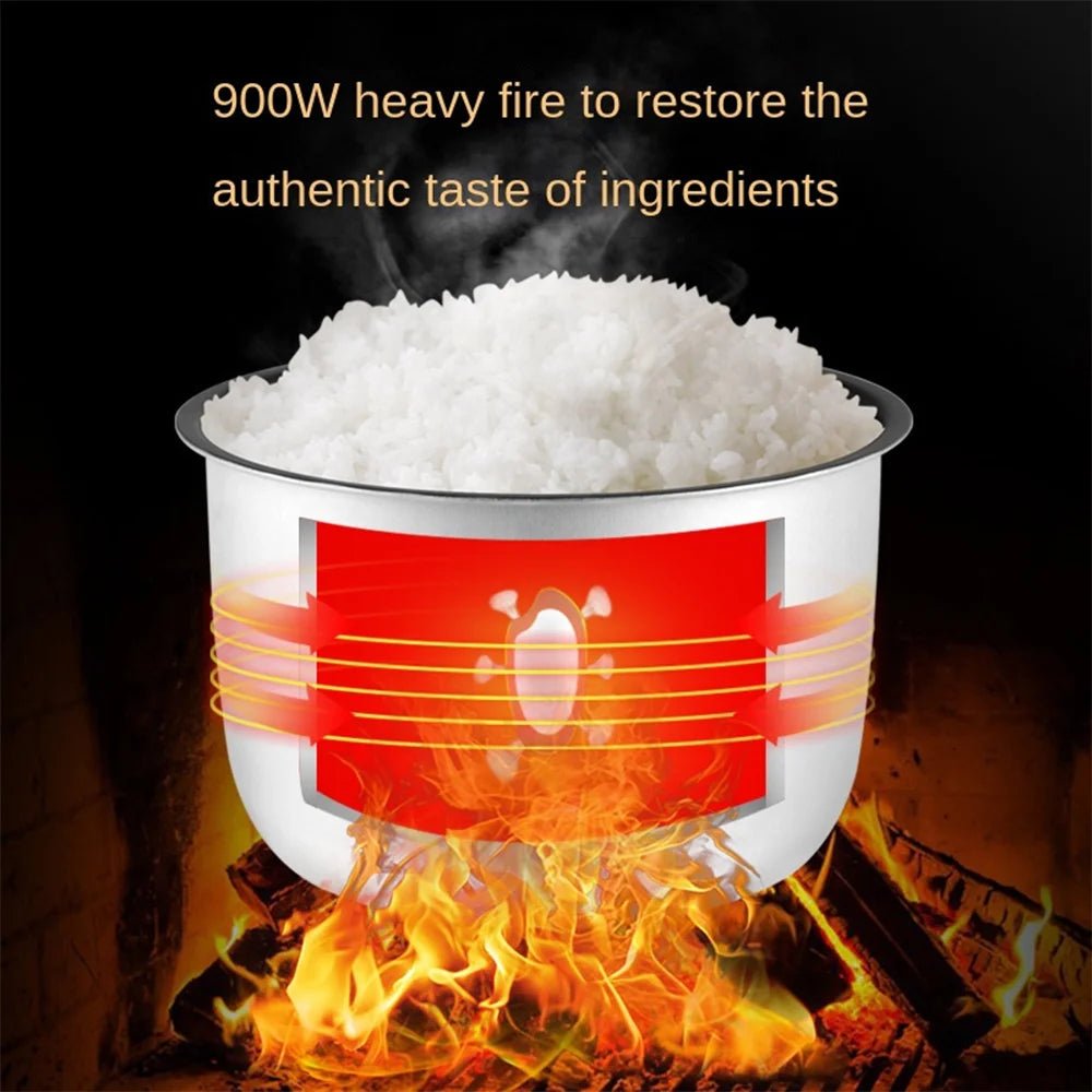 Electric Rice Cooker 5L Smart Household Multi-Cooker Heat Preservation Stewing Rice Cooker Fine Cook Quick Boiling Rice Cooker