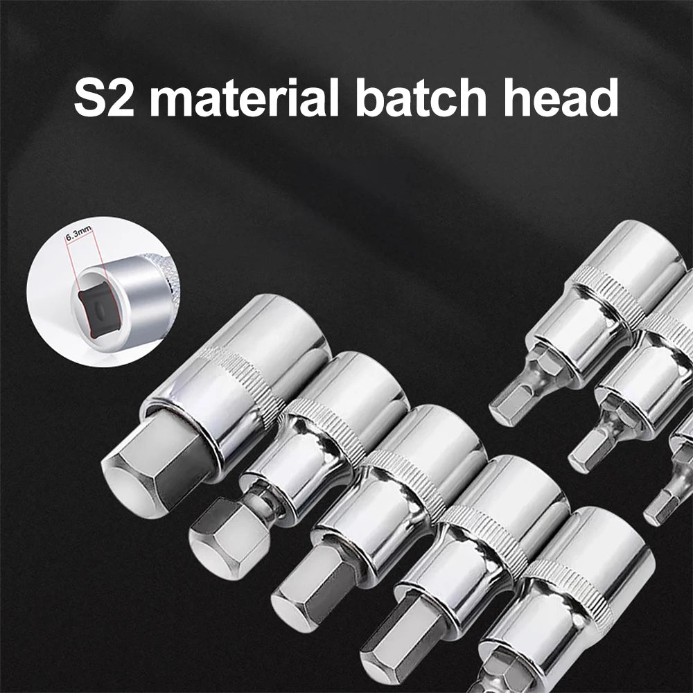 46pcs Ratchet Wrench Set 1/4 Ratchet Torque Wrench Combo Kit with Sockets Bit Hand Spanner Tool Car Repair Hardware Tool