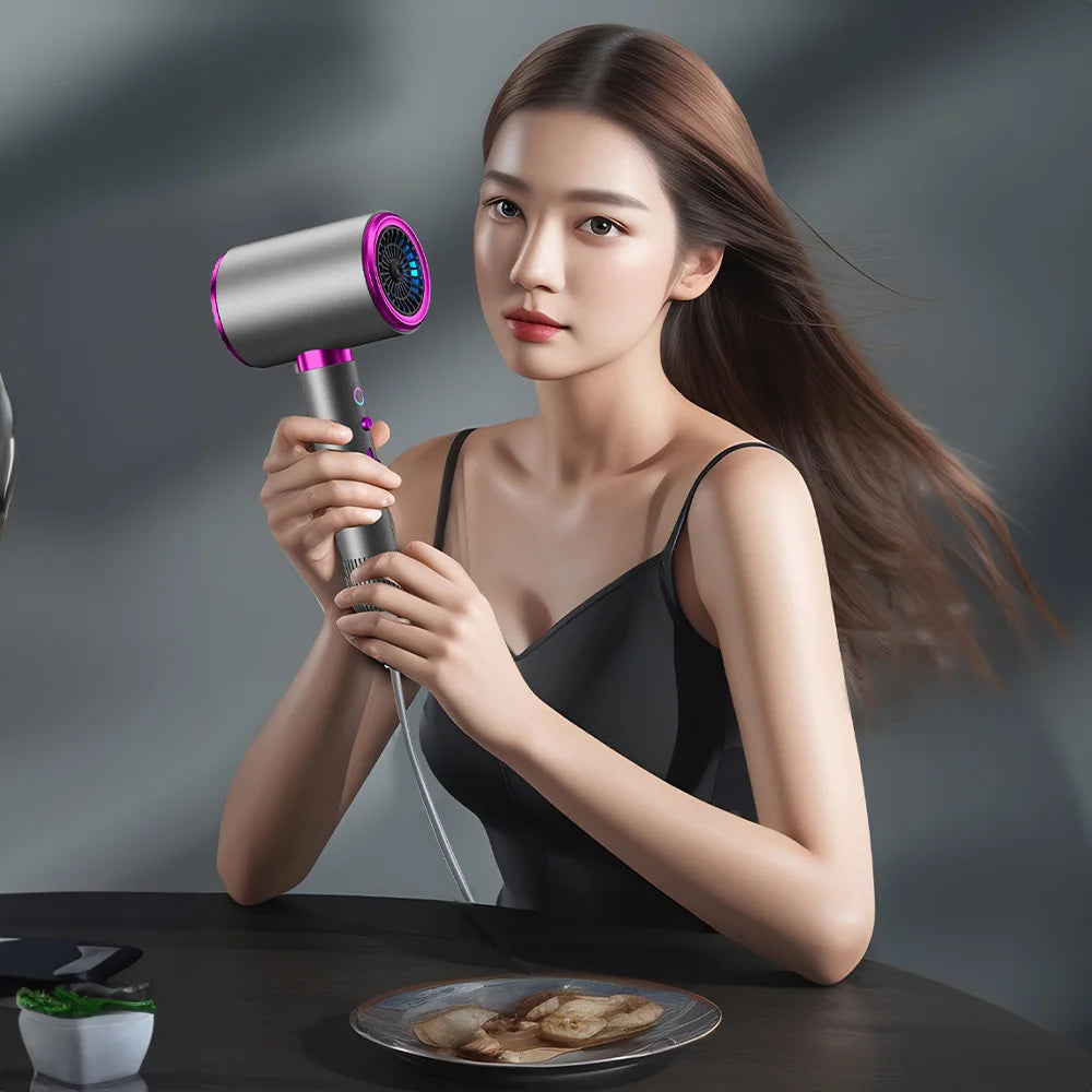 2400W Powerful Negative Ion Hair Dryer High Speed Hairdryer Thermo-Control Fast Dry Home Blow Dryer Hair Care Salon Styling Tool