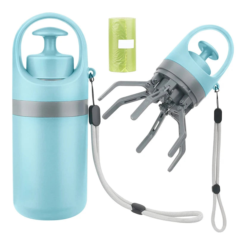 Portable Dog Pooper Scooper with Built-in Bag Dispenser