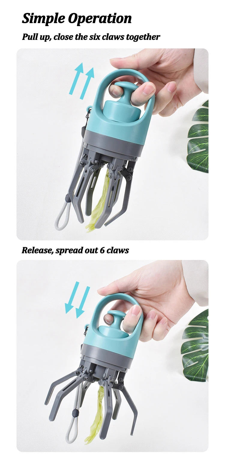 Portable Dog Pooper Scooper with Built-in Bag Dispenser
