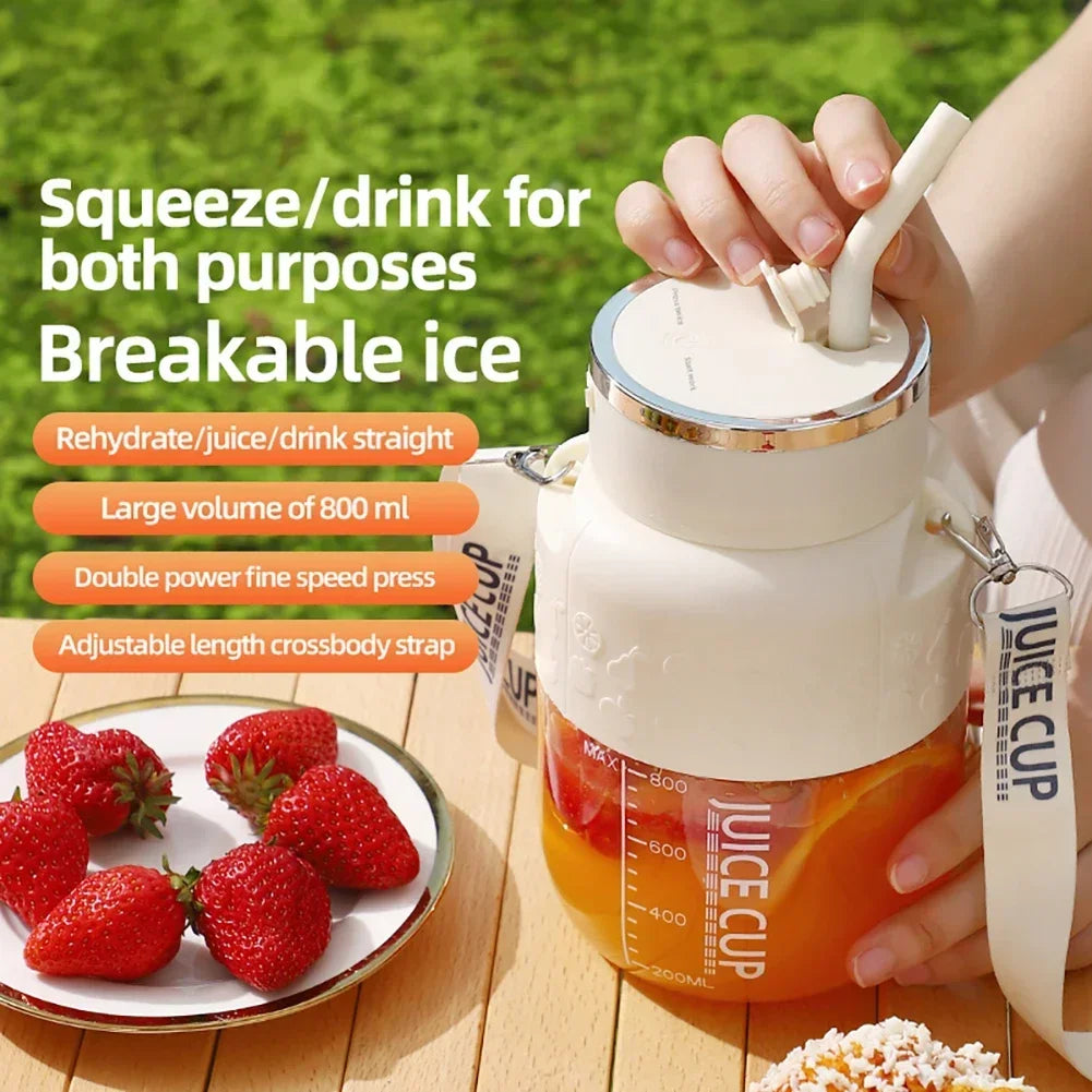 2025 800ML High-capacity Electric Blenders 6/12 Blades 1200mah Juice Maker Blender Cup Smoothies/Ice Fruits/Nuts Blender Bottle