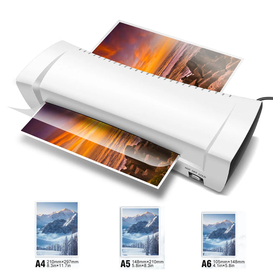 Laminating machine, A4 A5 A6 laminating machine Hot & Cold Laminator fast preheating No Bubbles for School & Home