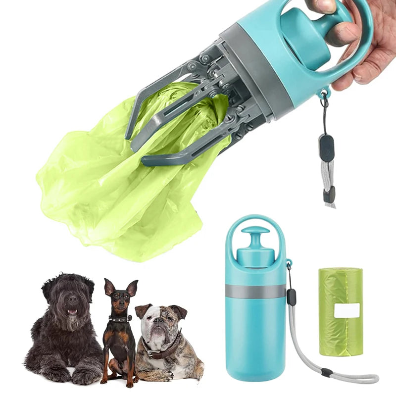 Portable Dog Pooper Scooper with Built-in Bag Dispenser