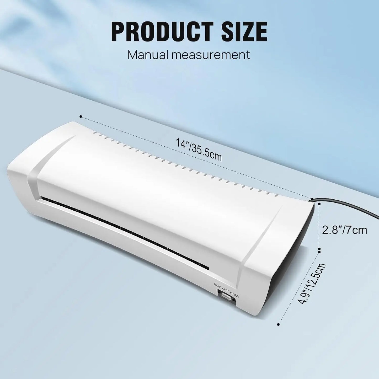Laminating machine, A4 A5 A6 laminating machine Hot & Cold Laminator fast preheating No Bubbles for School & Home