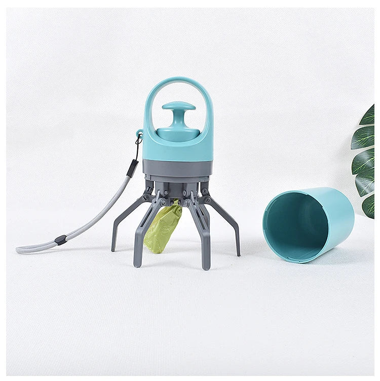 Portable Dog Pooper Scooper with Built-in Bag Dispenser