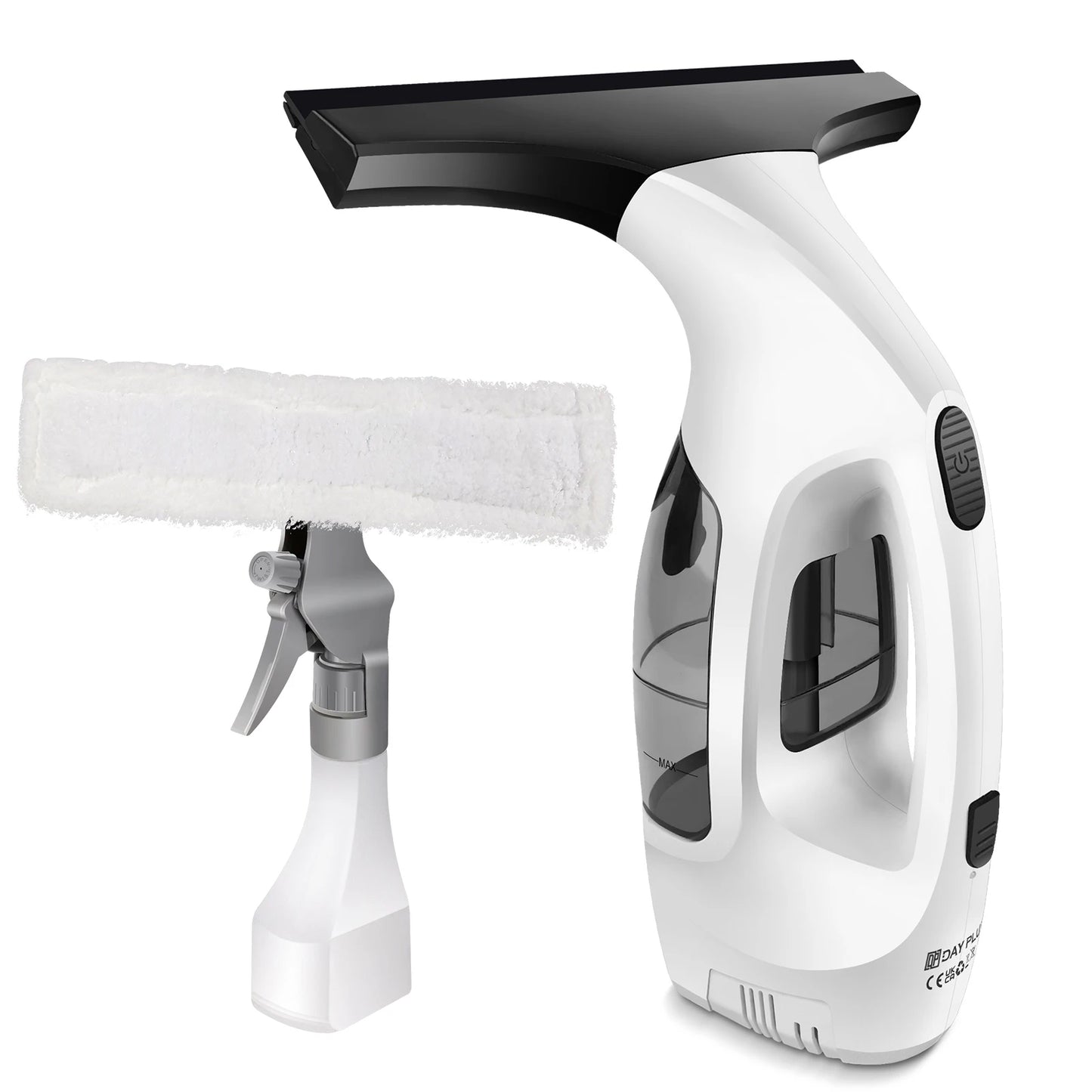 Cordless Window Vac, Electric Squeegee Window Streak-Free Cleaning, Condensation Removal, 50 min Running Time, Compact Portable
