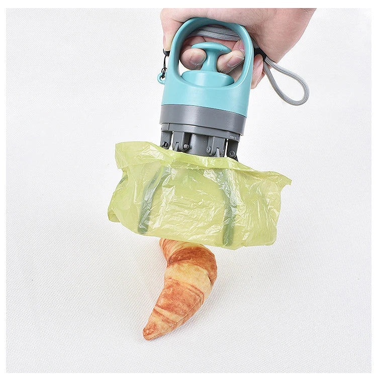 Portable Dog Pooper Scooper with Built-in Bag Dispenser